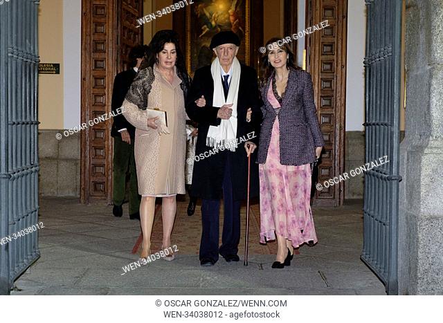 Carmen Martinez Bordiu attends the wedding of Dominique Rizzo and Giovanni Volpi di Misurata at the Castrense Chapel in Madrid, Spain