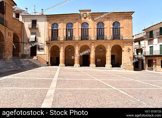 Ayuntamiento de Alcaraz o Lonja de Alhori. Albacete province, Castilla-La Mancha, Spain