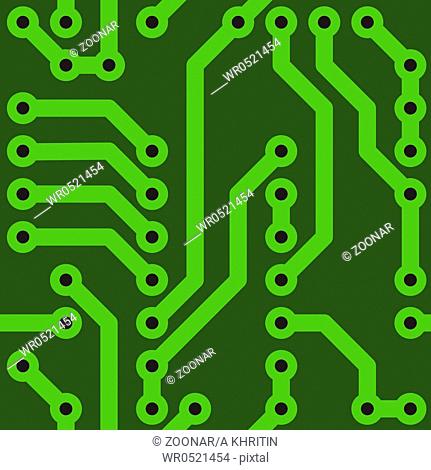 Background with conductor on computer board