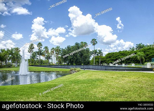 The Vietnam Wall of Southwest Florida in Punta Gorda Florida USA