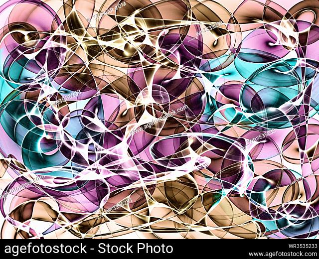 Abstract generated light colorful pattern art background