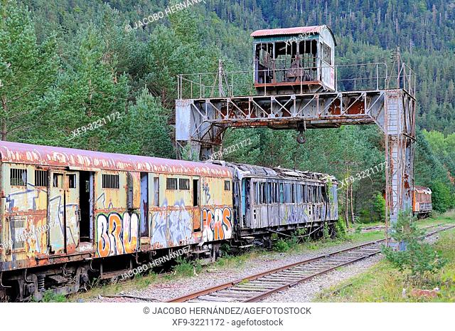 Ruins of the Canfranc International Train Station in the Pyrenes. Canfranc. Huesca province. Aragón. Spain
