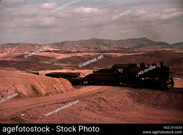 A train bringing copper ore out of the mine, Ducktown, Tenn. , 1940. Creator: Marion Post Wolcott