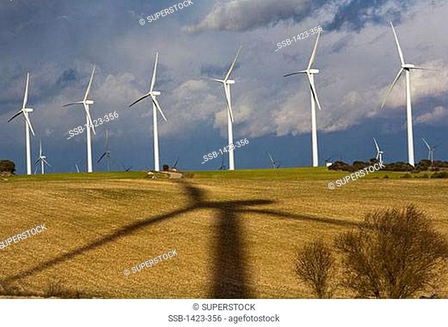 Wind turbines. Albacete. Castilla-La Mancha. Spain