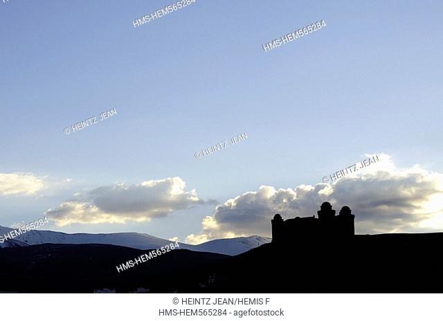 Spain, Andalucia, Sierra Nevada, La Calahorra, La Calahorra Castle, former Muslim fortress modified in the 16th century with Renaissance Style