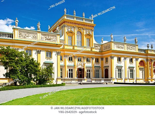 Wilanów Royal Palace in Warsaw, Poland