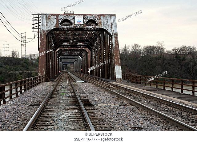 Railroad trestle over the Arkansas River