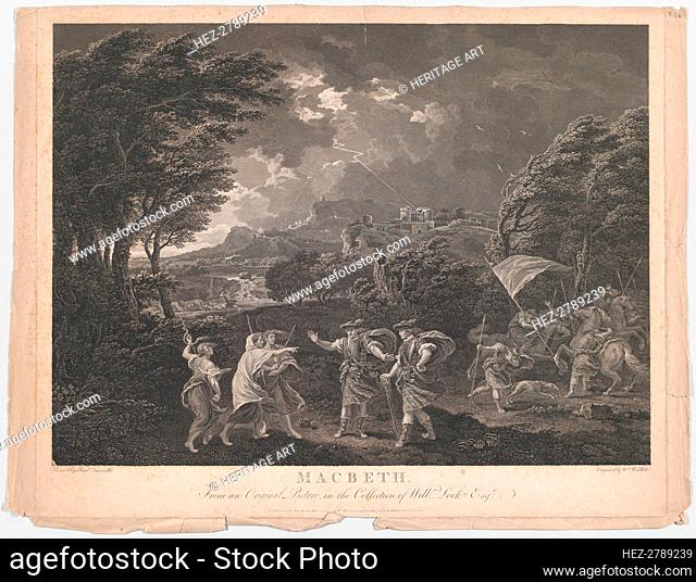 Macbeth and the Witches (Shakespeare, Macbeth, Act 1, Scene 1), 1770. Creator: William Woollett