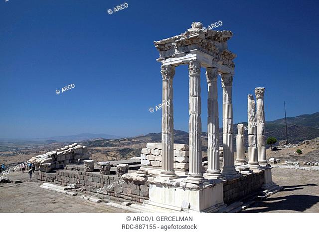 Temple of Trajan, Bergama, Izmir, Turkey