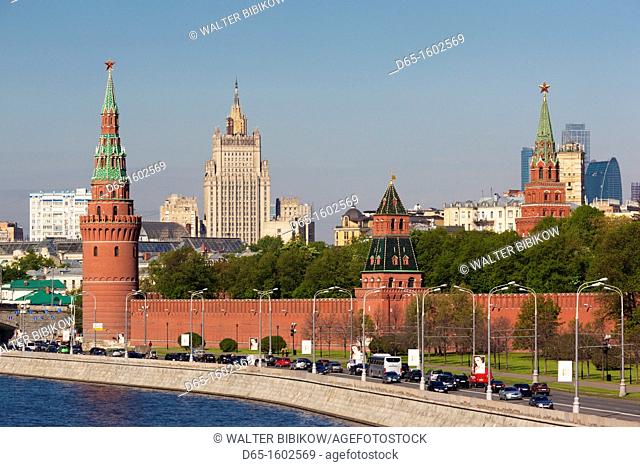 Russia, Moscow Oblast, Moscow, Red Square, Kremlin, morning