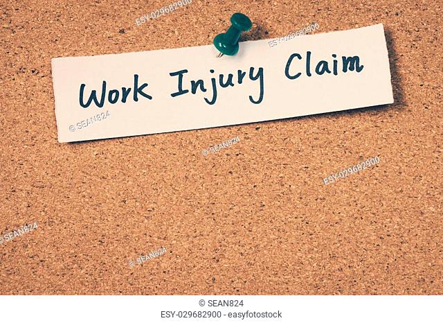 Work injury claim