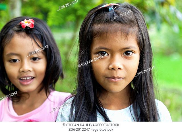 Little Balinese Girls, Bali, Indonesia