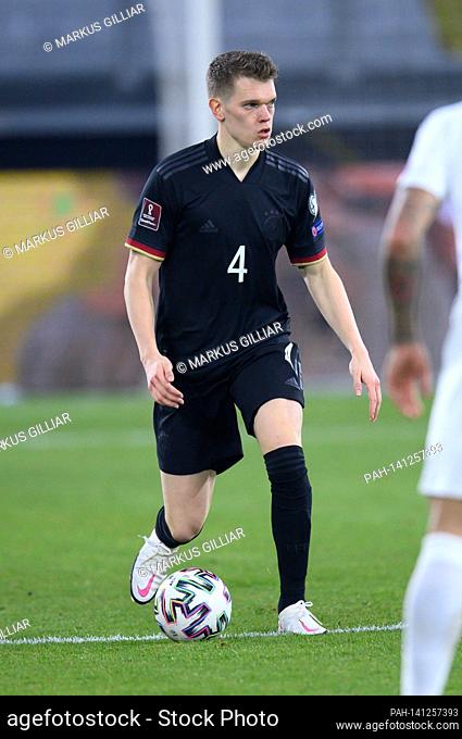 Matthias Ginter, single action, cut out. GES / Fussball / WM-Qualifikation: Germany - Iceland, 25.03.2021 Football / Soccer: World Cup qualifying match: Germany...