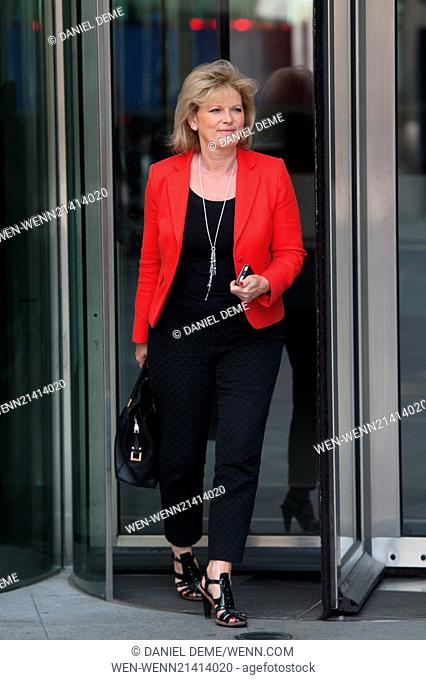Andrew Marr Show departures at the BBC Television Centre. Featuring: Anna Soubry Where: London, United Kingdom When: 01 Jun 2014 Credit: Daniel Deme/WENN