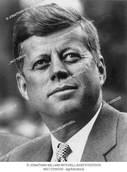 USA -- c. 1962 -- A portrait of US president John Fitzgerald Kennedy (1961-1963) -- Picture by Lightroom Photos