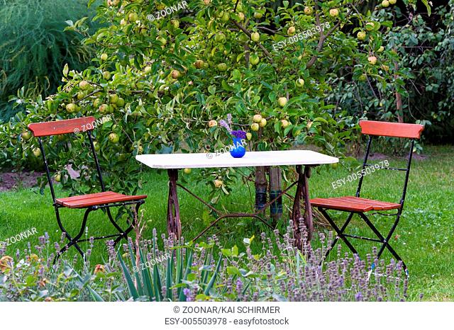 Garden table and chairs
