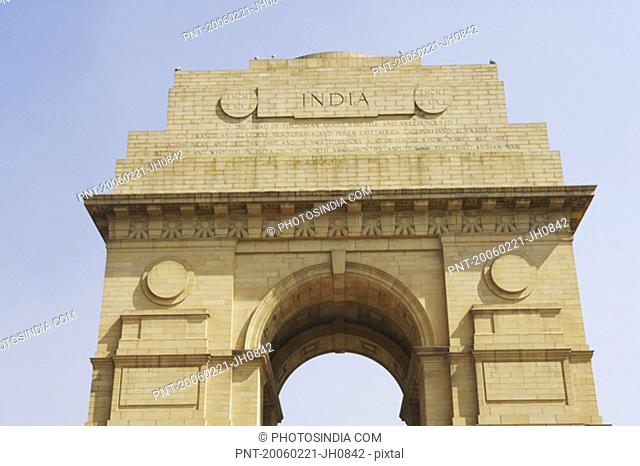 Low angle view of a monument, India Gate, New Delhi, India