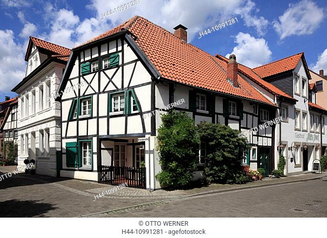 old village, Westerholt in Herten-Westerholt, Ruhr area, North Rhine-Westphalia