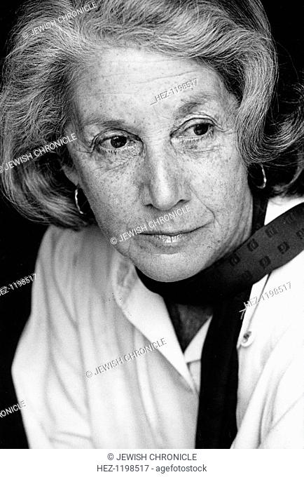 Nadine Gordimer (1923- ), South African writer, 1990