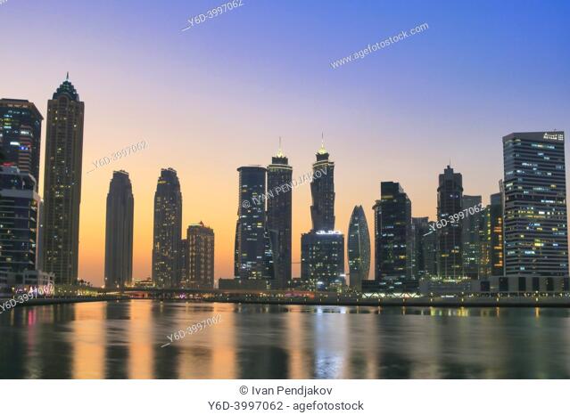 Dubai at Sunset, United Arab Emirates