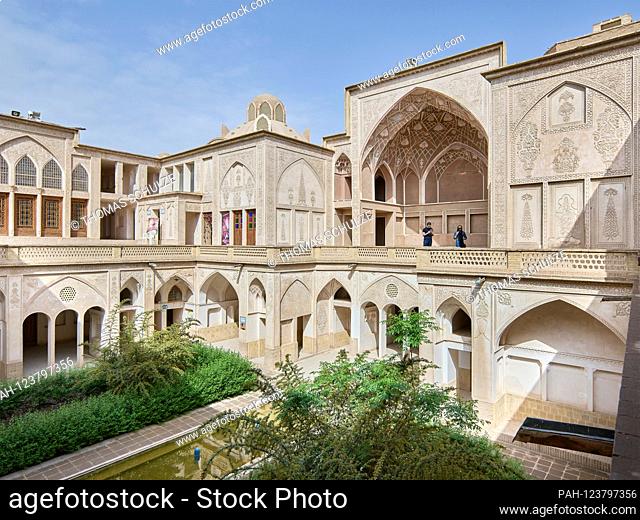 The Abbasian Burgerhaus, a former trading house in the historic center of the Iranian city of Kashan, was taken on April 28th, 2017. | usage worldwide