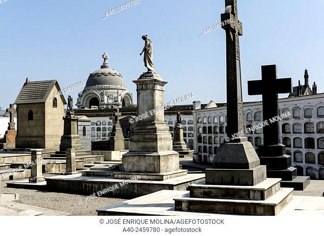 Presbítero Maestro cemetery museum 1808. Lima city. Peru
