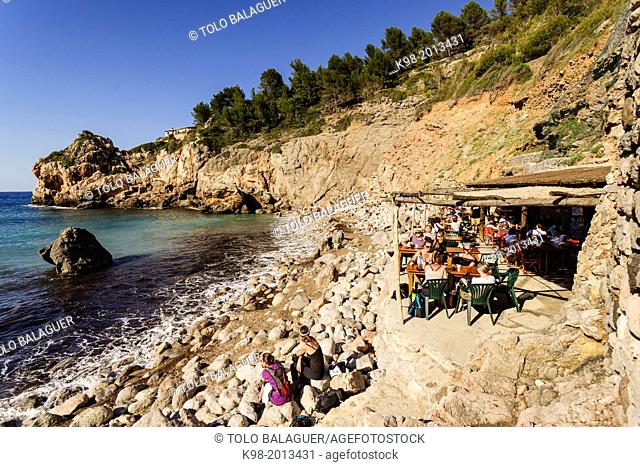 Restaurant Can Lluch, Cala Deia, Deia. Sierra de Tramuntana. Mallorca. Balearic Islands. Spain