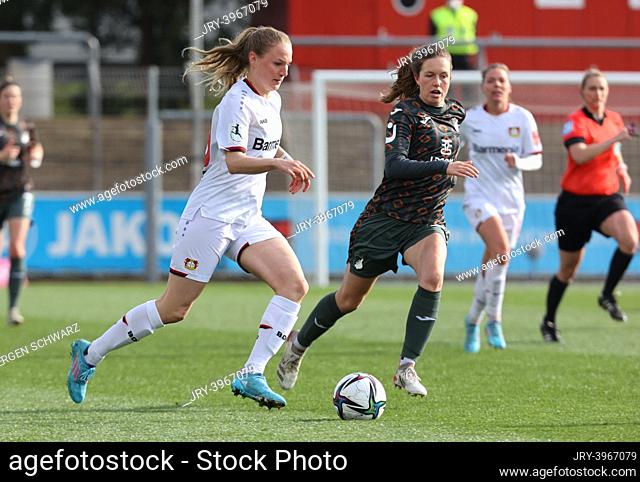 Leverkusen, Germany, 04/03/2022, Flyeralarm Frauen Bundesliga, Matchday 19, Bayer 04 Leverkusen - TSG 1899 Hoffenheim, Nicole Banecki (B04)