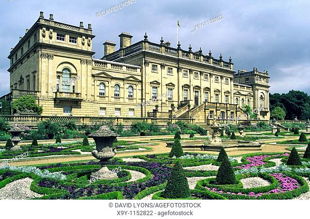 Harewood House stately home, Leeds, West Yorkshire, England  Home of the Lascelles family dates from 1759
