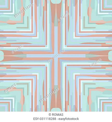Flat ethnic seamless pattern. Colorful geometrical ornament tiles. For different design uses, as wallpaper, pattern fills, web page background