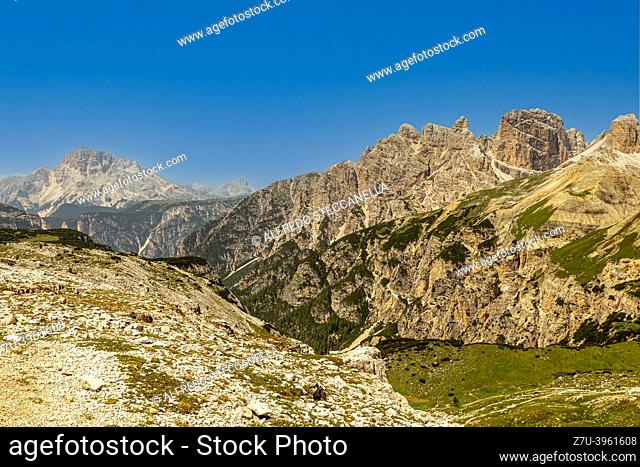 Panorama of the dolomites in Italy, ideal for landscape