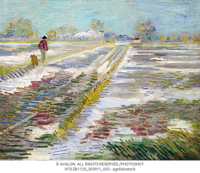 Landscape with Snow, by Vincent van Gogh, 1888, Solomon R. Guggenheim Museum, Manhattan, New York City, USA, North America