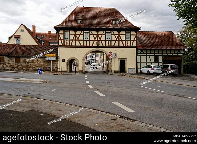 Old town of Hofheim in Lower Franconia, Haßfurt County, Haßberge Nature Park, Lower Franconia, Franconia, Bavaria, Germany