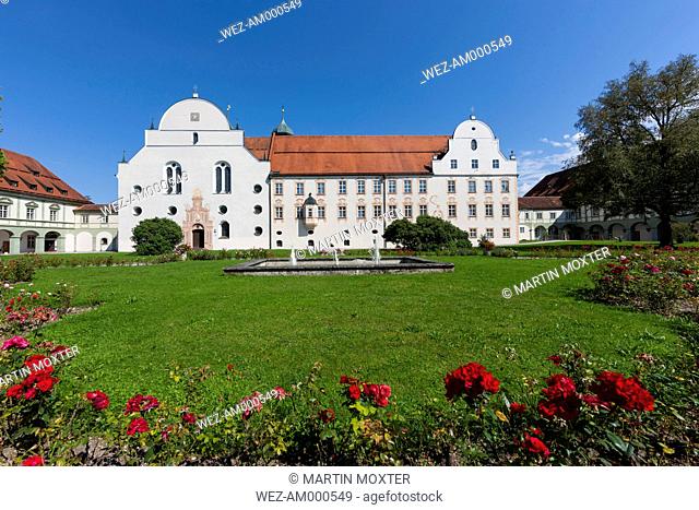 Germany, Bavaria, View of Benediktbeuren monastery