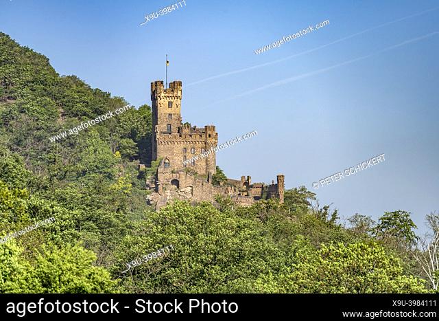 Burg Sooneck castle near Niederheimbach, world heritage Upper Middle Rhine Valley, Rhineland-Palatinate, Germany