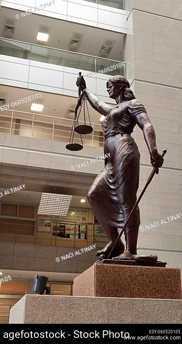 The lady Justitia in Istanbul very elegant the lady