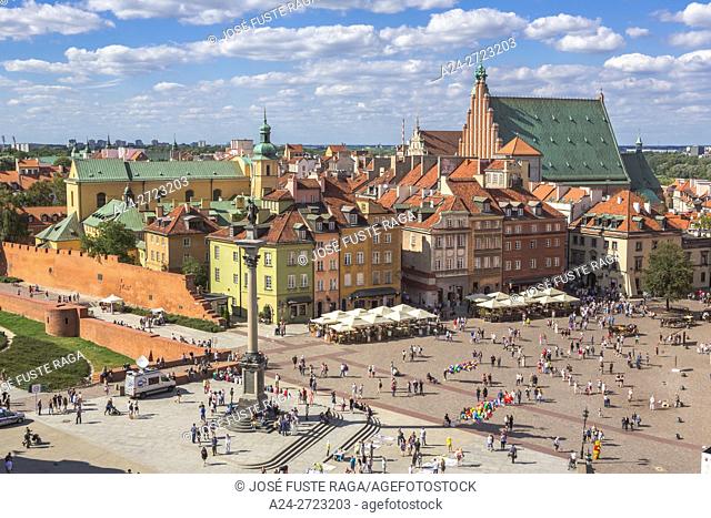 Poland, Warzaw City, Old Town, Castle Square