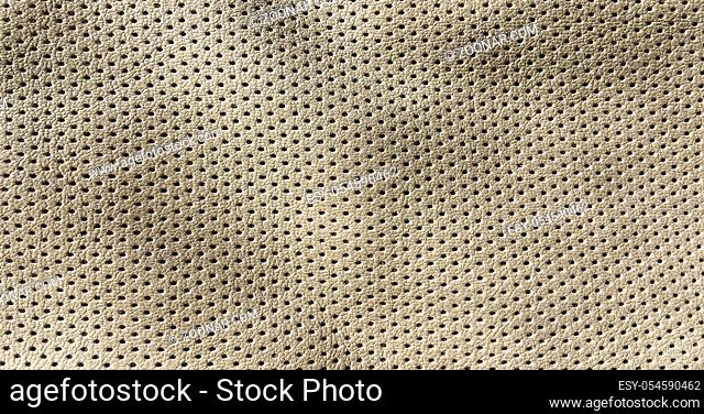Beige artificial Leather background texture. Closeup of seamless white Leather texture background