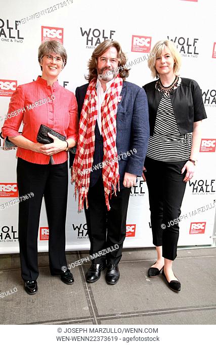 Opening day for Wolf Hall Part 1 and 2 at the Winter Garden Theatre - Arrivals. Featuring: Catherine Mallyon, Gregory Doran, Guest Where: New York City
