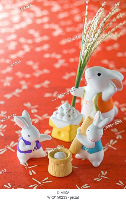 Rabbit Ornament for Tsukimi