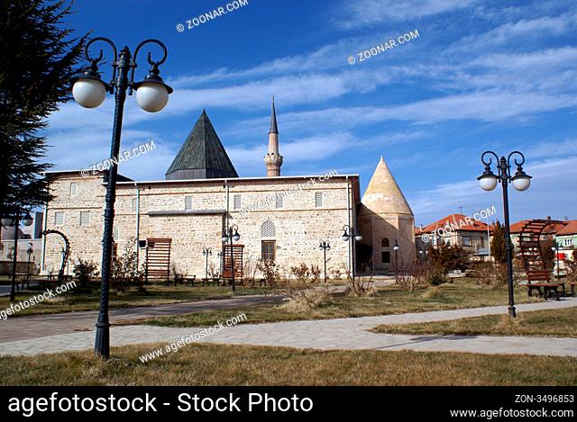 Eshferoglu mosque and park in Beyshehir, Turkey