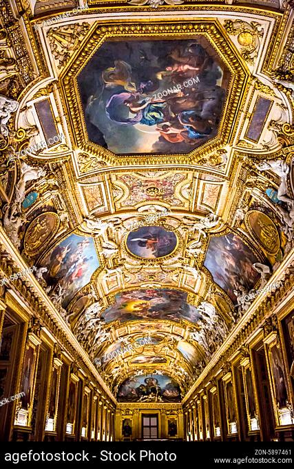 PARIS - JULY 22: Rubens paintings on July 22, 2012 in Louvre Museum, Paris, France. With 8, 5m annual visitors, Louvre is consistently the most visited museum...