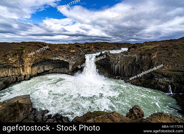 Waterfall, Aldeyjarfoss, SprengisandsleiÃ°, Iceland