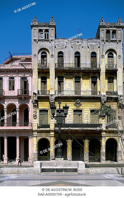 Colonial style building, Paseo de Marti (Paseo del Prado), Old Havana (UNESCO World Heritage List, 1982), Cuba