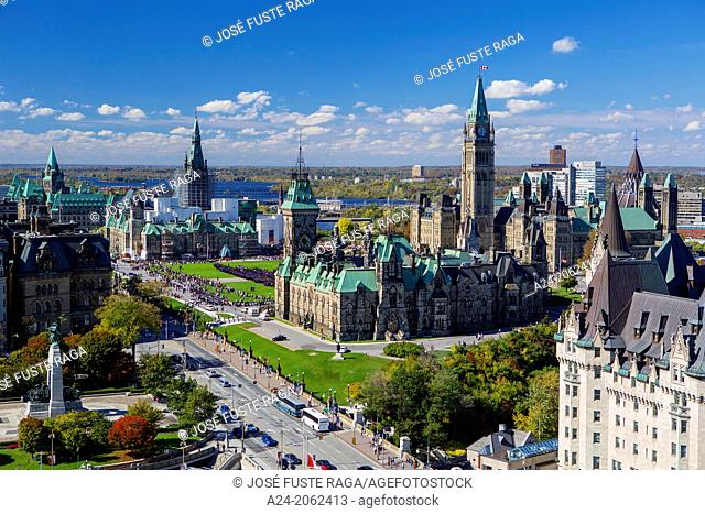 Canada , Ottawa City , Parliament Hill, Skyline
