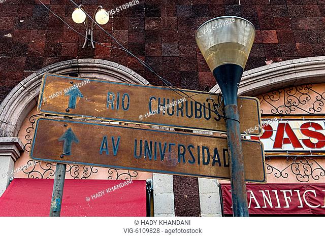 HDR - SIGN IN COYOACAN - MEXICO CITY - MEXICO 02 - 28/01/2018