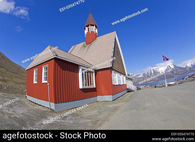 Our Saviour's Church, Longyearbyen, Arctic, Spitsbergen, Svalbard, Norway, Europe