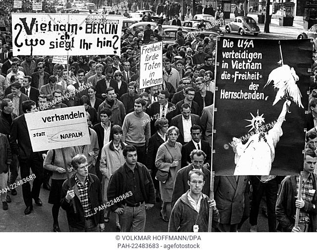 More than thirty, mainly student, organisations had called for a demonstration against Vietnam War and for the withdrawal of all US troops from Vietnam in...