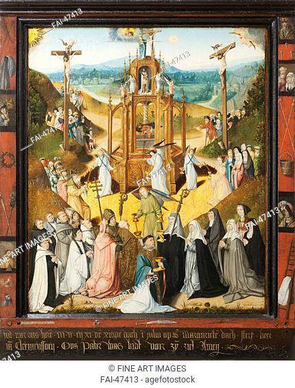 The Fountain of Life. Epitaph for Father Clemenssoen by Master of the Prague Fountain of Life (active ca 1511)/Oil on wood/Early Netherlandish Art/1511/The...