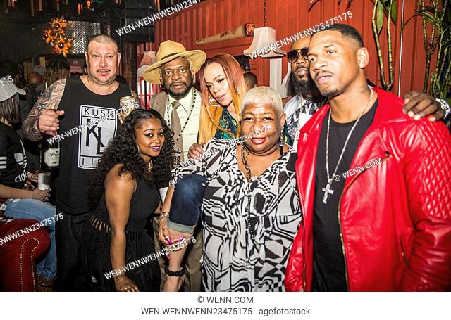 Wiz Khalifa's Listening Party for his new album 'Khalifa' at Blind Dragon in West Hollywood Featuring: Stevie J, Faith Evans, Luenell
